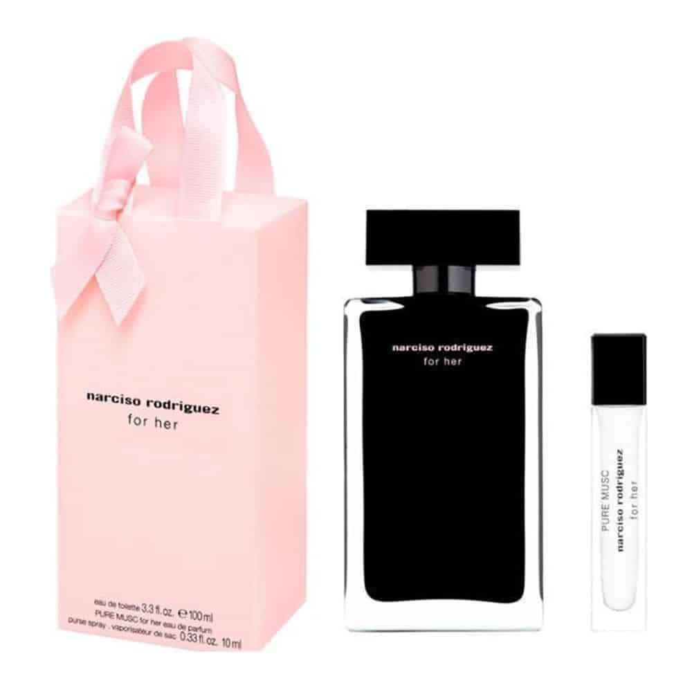 Narciso Rodriguez Edt For Women 100Ml + Pure Musc Edp 10ML Travel Set — Narciso Rodriguez