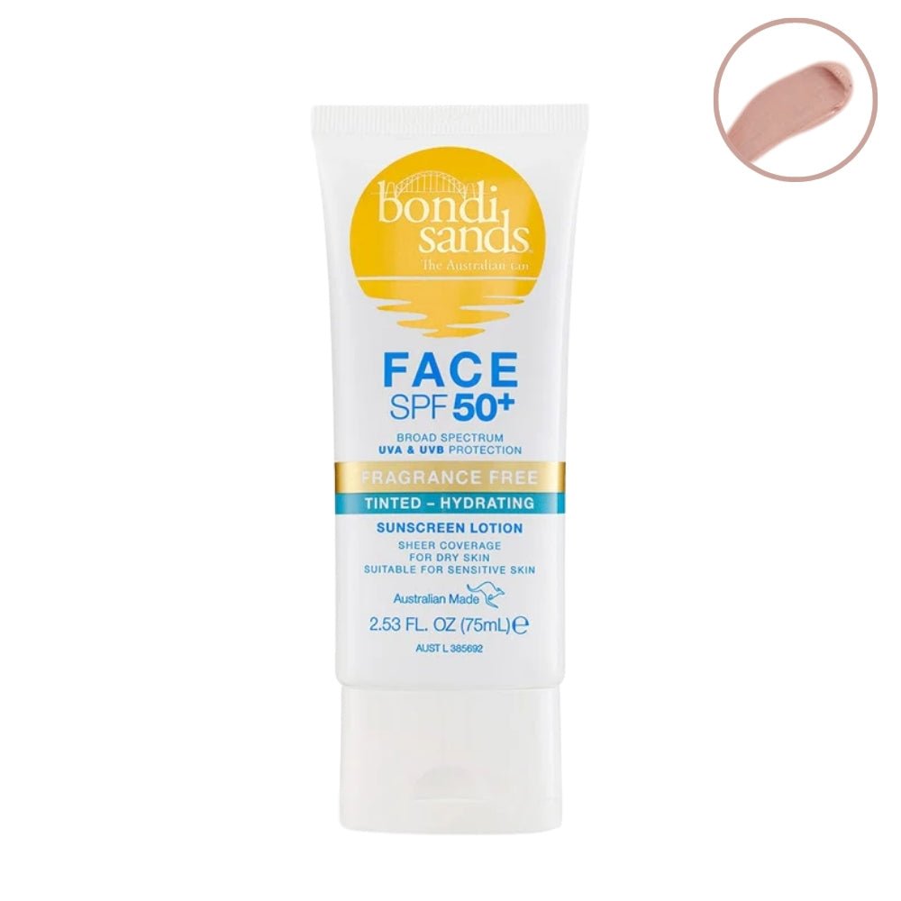 Bondi Sands SPF Fragrance Free 50+ Face Tinted - Hydrated 75ml — Bondi Sands