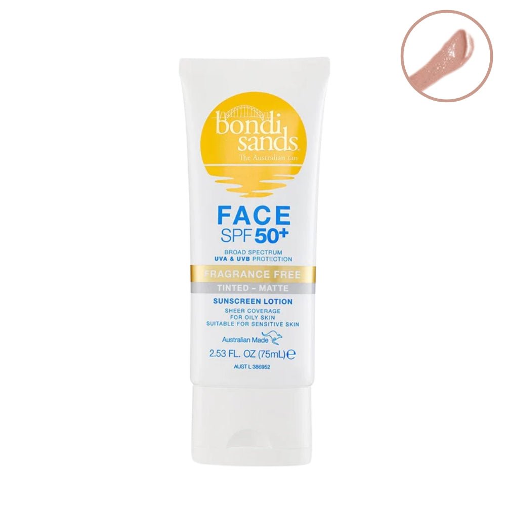 Bondi Sands SPF Fragrance Free 50+ Face Tinted - Matte 75ml — Bondi Sands