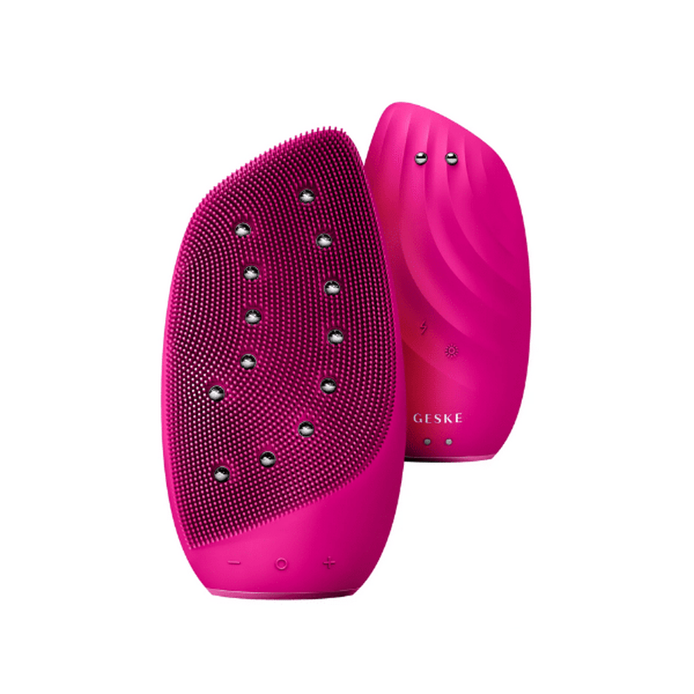 Geske Sonic Thermo Facial Brush & Face lifter 8 in 1 Magenta — Geske