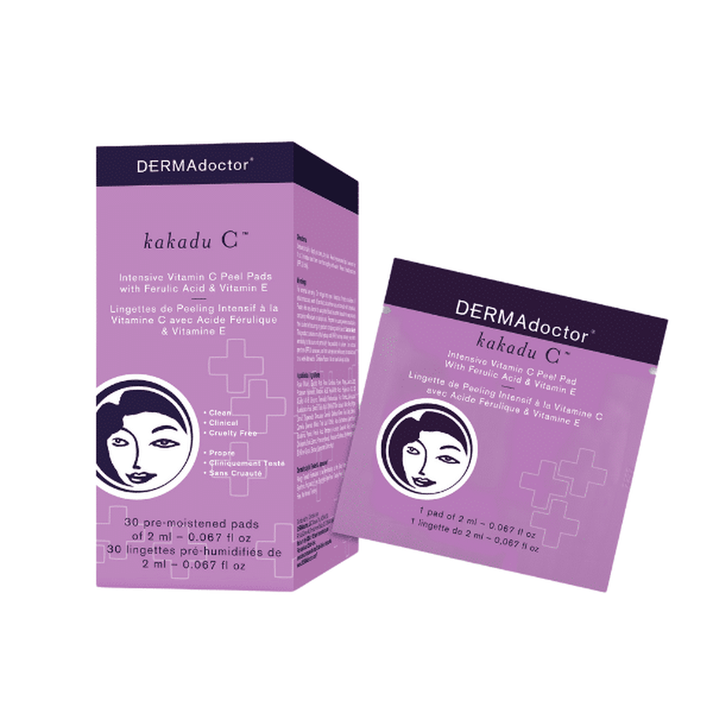 DERMAdoctor Kakadu C Intensive Vitamin C Peel Pad with Ferulic Acid & Vitamin E 30 Pads — Dermadoctor