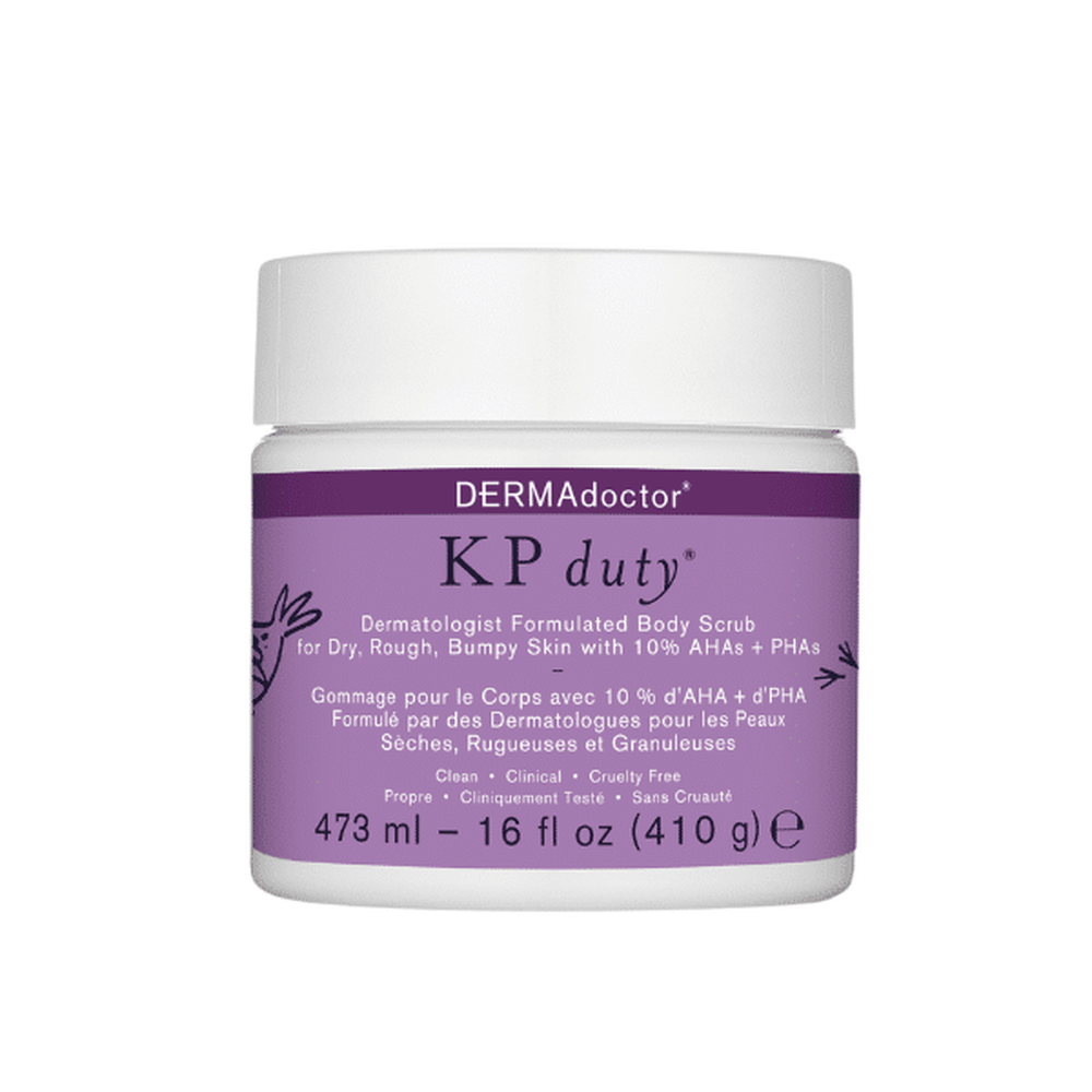 DERMAdoctor KP Duty Exfoliating Body Scrub for Dry, Rough Skin & Keratosis Pilaris with 10% AHAs + BHAs 473g — Dermadoctor