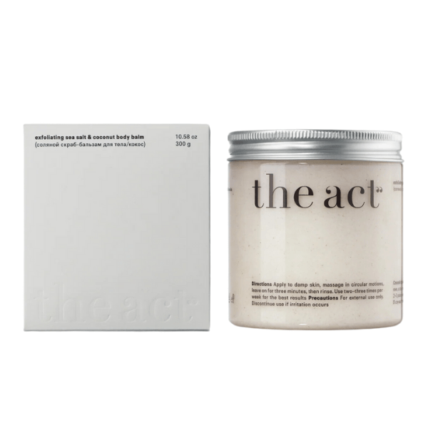 The Act Exfoliating Sea Salt & Coconut Body Balm 300ml — The Act