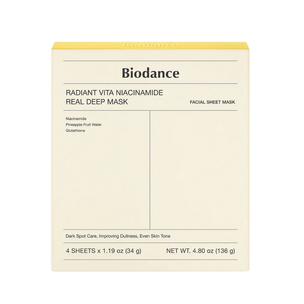 Biodance Radiant Vita Niacinamide Real Deep Mask (34g*4) — Biodance