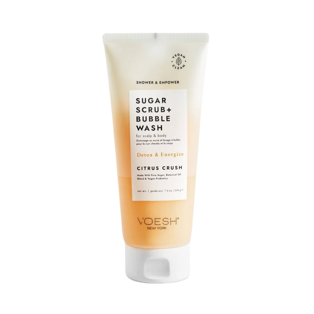 Voesh Sugar Scrub & Bubble Wash-Citrus Crush 210g — Voesh