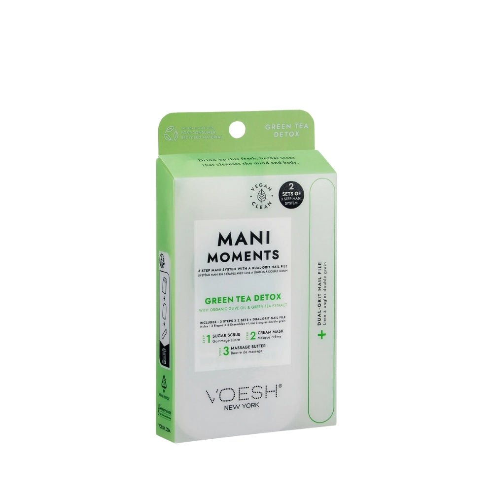Voesh Mani Moments Duo - 3 Step-Green Tea Detox Kit (2 Sets) — Voesh