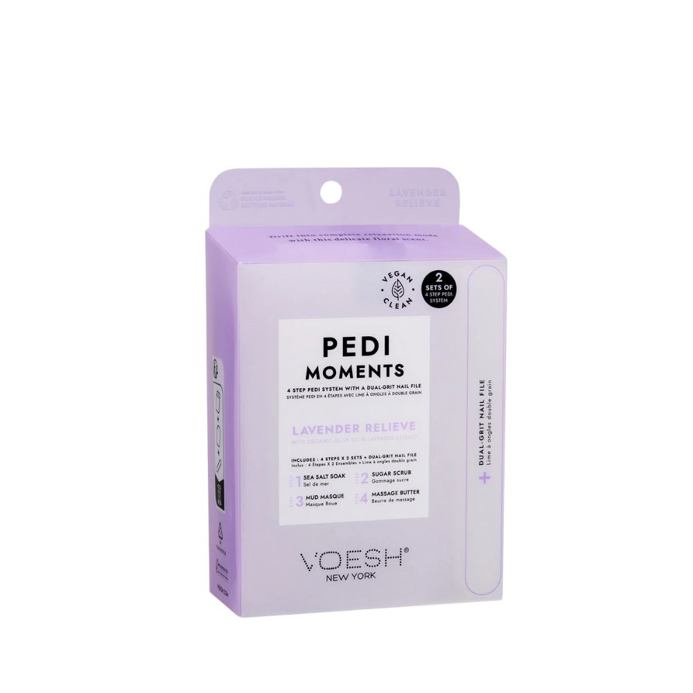 Voesh Pedi Moments Duo - 4 Step-Lavender Relieve Kit (2 Sets) — Voesh
