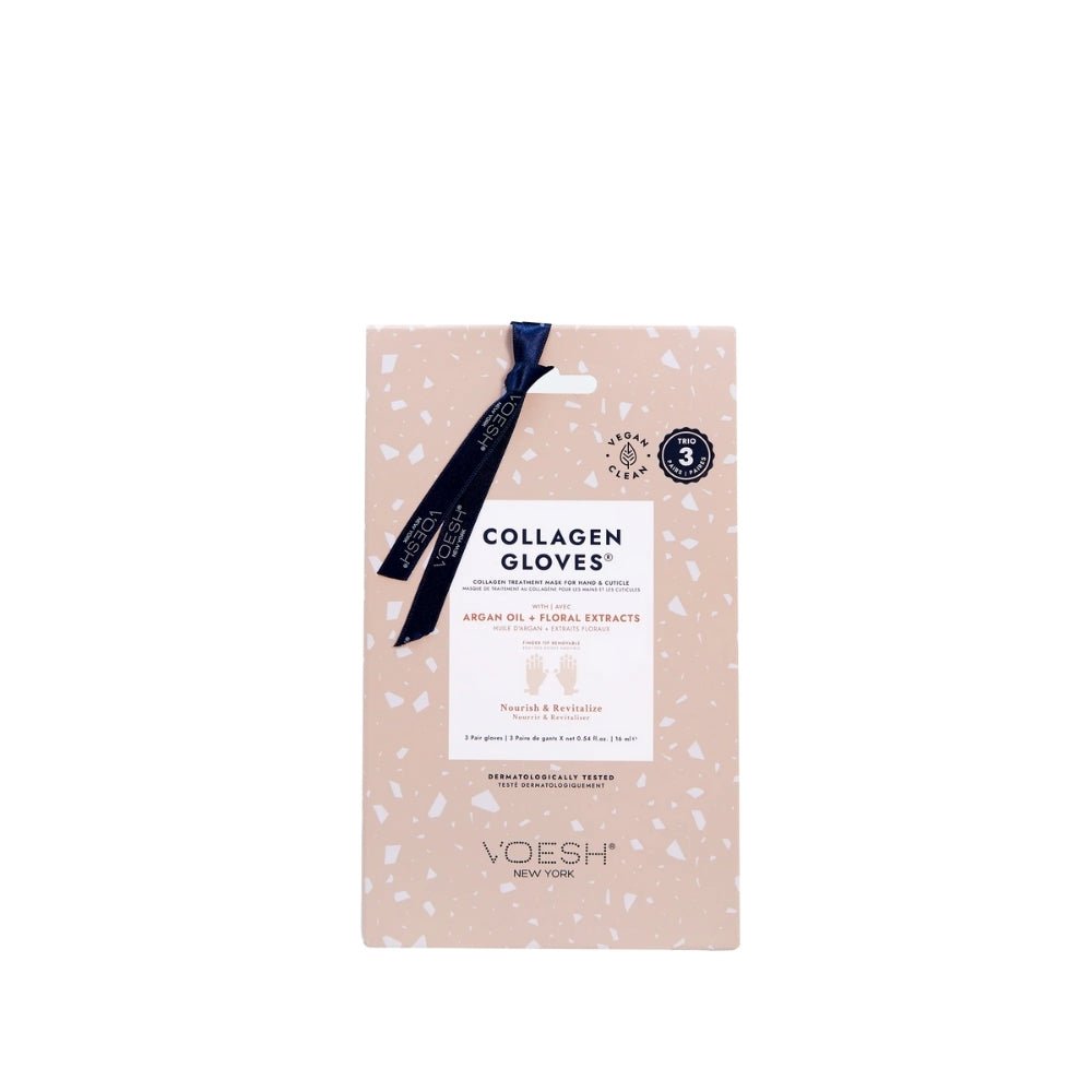 Voesh Collagen Gloves Trio - Argan Oil & Floral Extract (3 Pairs) — Voesh
