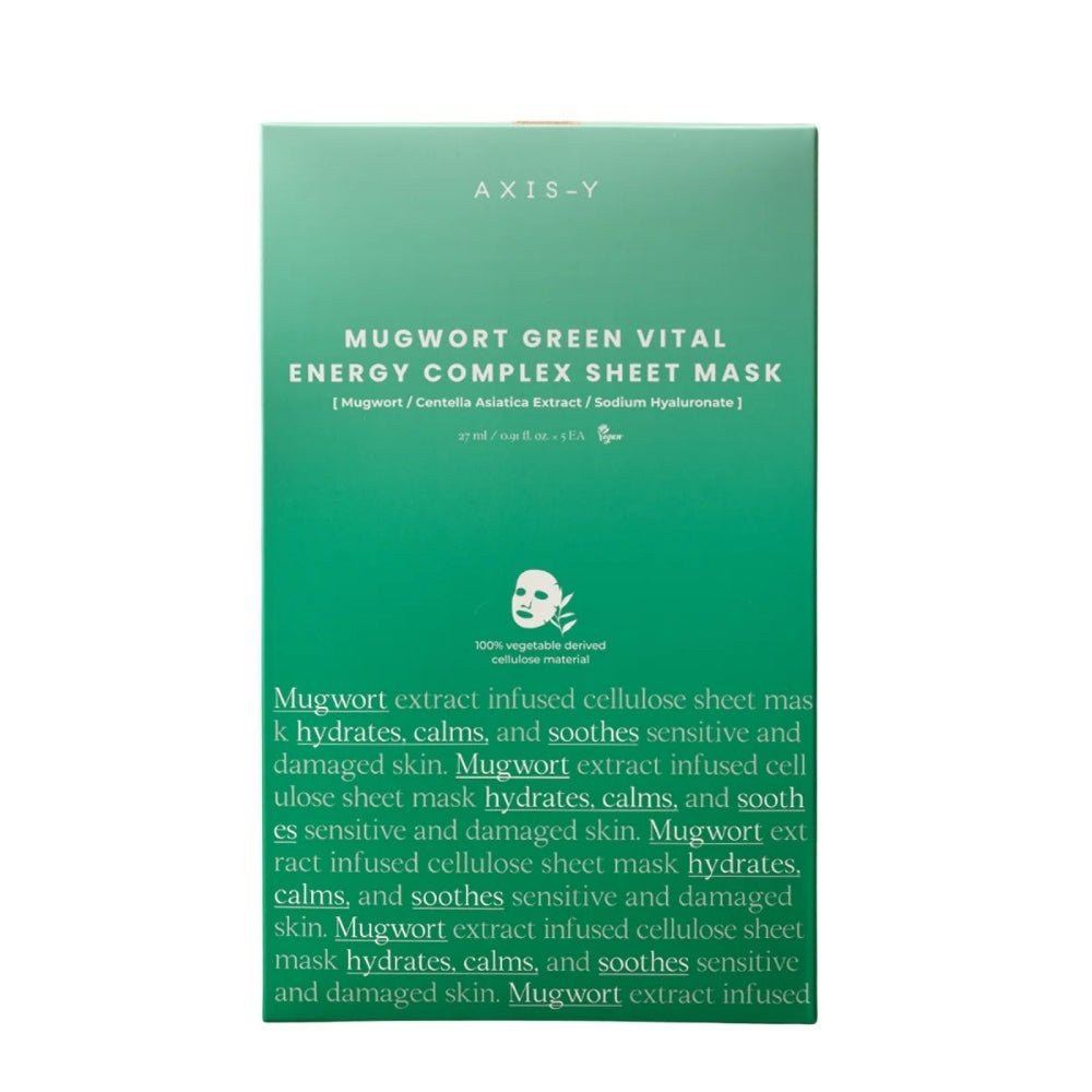 AXIS-Y Mugwort Green Vital Energy Complex Sheet Mask 27ml — Axis-Y