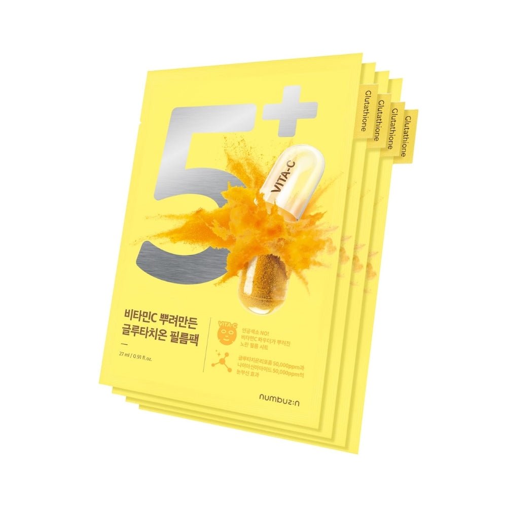 Numbuzin No.5 Vitamin Spotlight Sheet Mask - Pack of 4 — Numbuzin