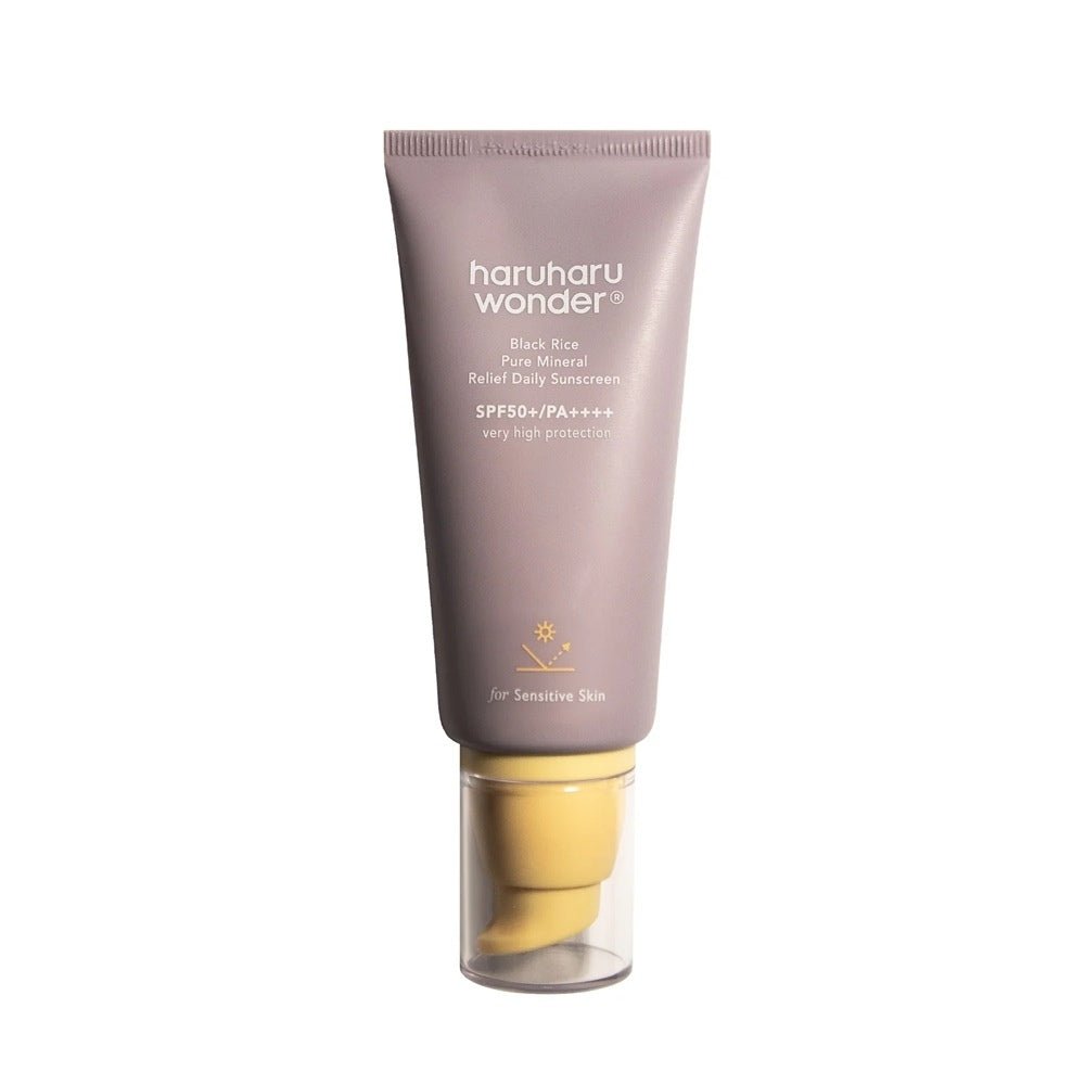 HaruHaru Wonder Black Rice Pure Mineral Relief Daily Sunscreen SPF 50+/PA++++ 50 ml — Haruharu Wonder