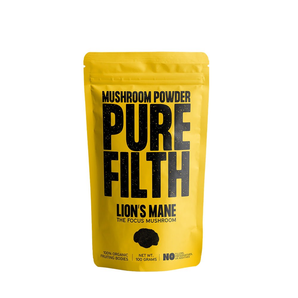 Pure Filth Lion's Mane Mushroom Extract Powder  100g (50 Servings) — Pure Filth