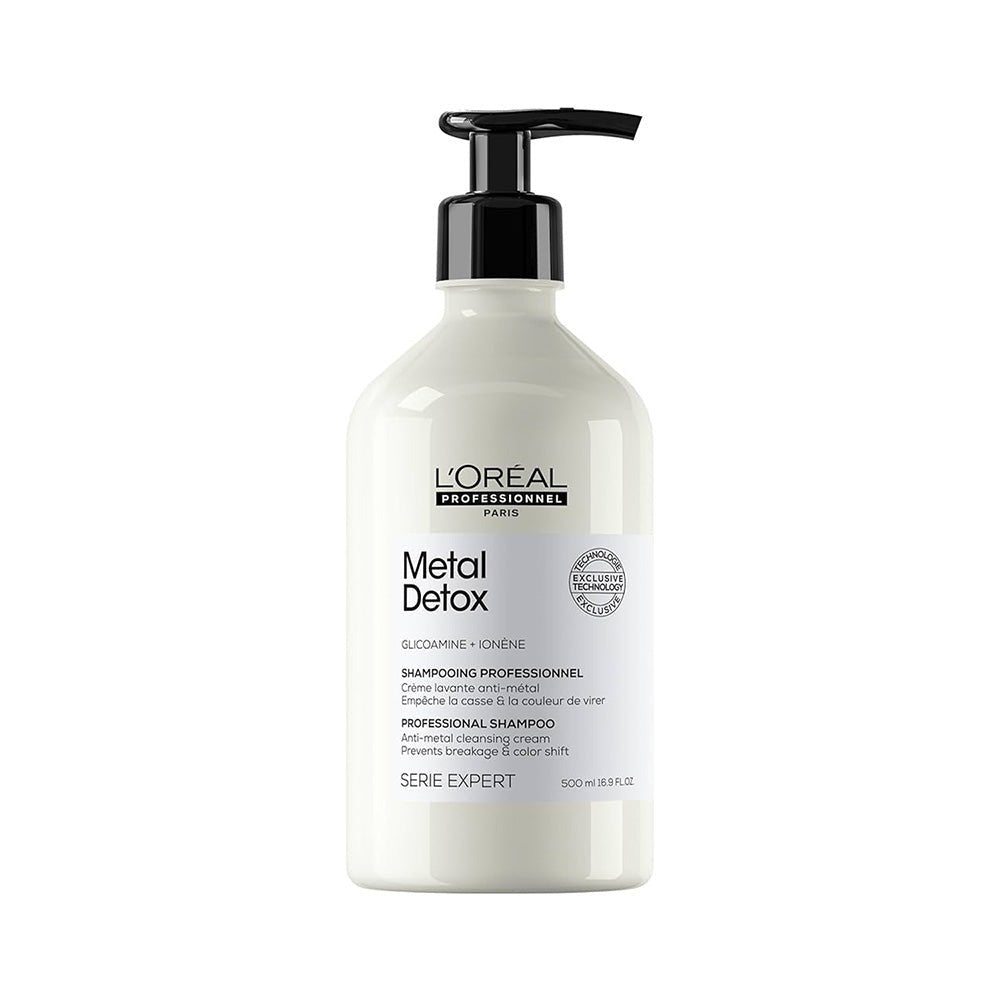 L’Oreal  Professionnel Metal Detox Sulfate Free Shampoo with Glicoamine & Ionene for Hair Breakage 500 ml — L'oreal Professionnel