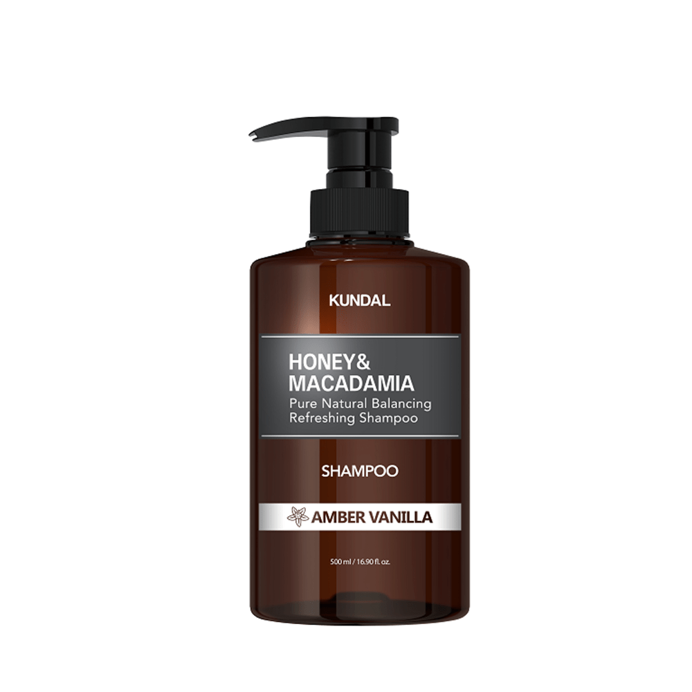 Kundal Honey & Macadamia Pure Natural Balancing Refreshing Shampoo Amber Vanilla 500 ml — Kundal