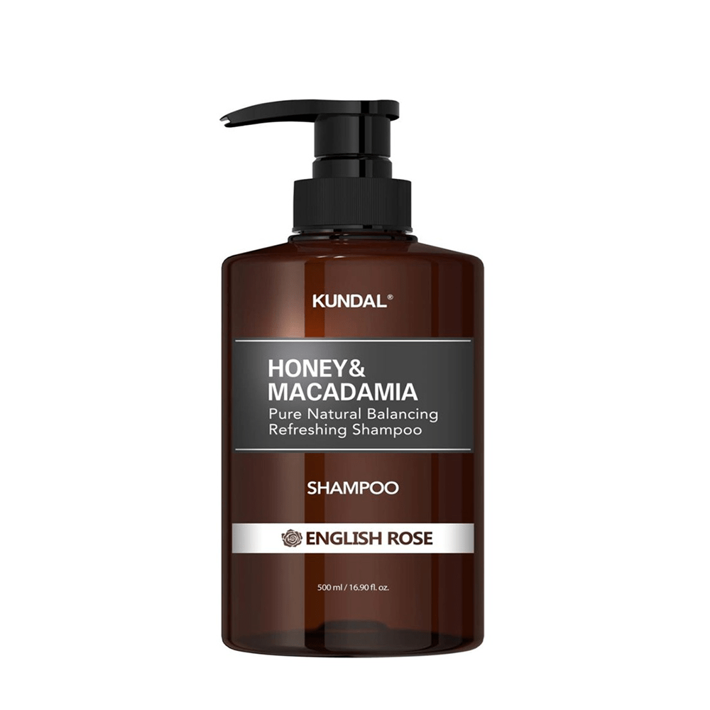Kundal Honey & Macadamia Pure Natural Balancing Refreshing Shampoo English Rose 500 ml — Kundal