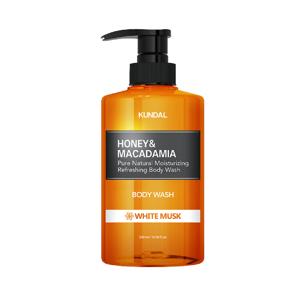 Kundal Honey & Macadamia Pure Natural Moisturizing Refreshing Body Wash White Musk 500 ml — Kundal
