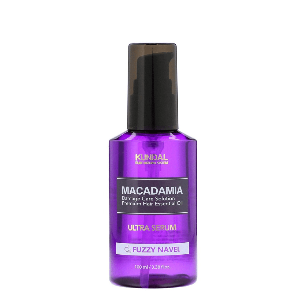 Kundal Macadamia Damage Care Solution Premium Hair Essential Oil Ultra Serum Fuzzy Navel 100 ml — Kundal