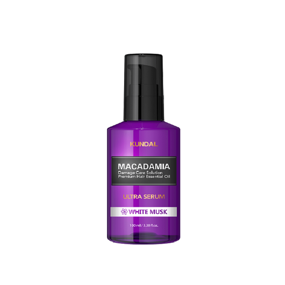Kundal Macadamia Damage Care Solution Premium Hair Essential Oil Ultra Serum White Musk 100 ml — Kundal