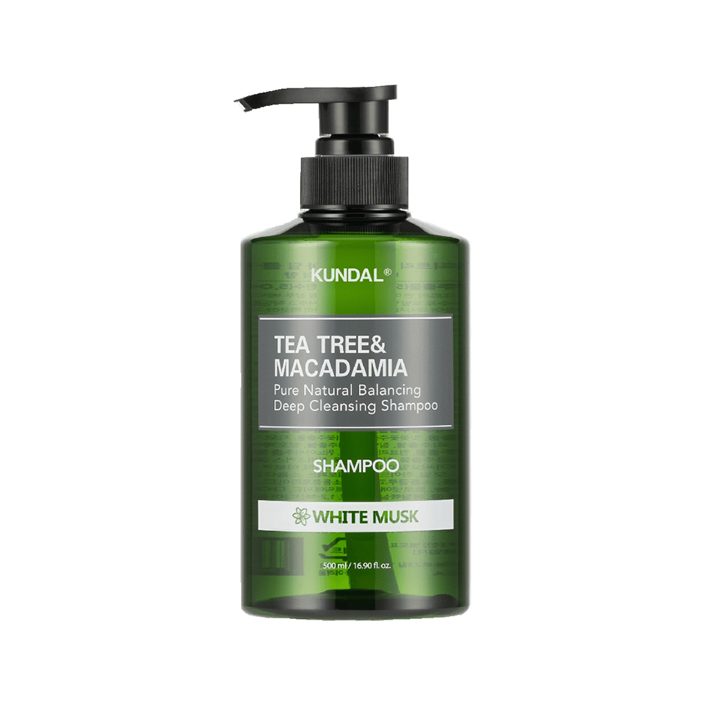 Kundal Tea Tree & Macadamia Deep Cleansing Ph Balanced Shampoo For Oily Scalp White Musk 500 ml — Kundal