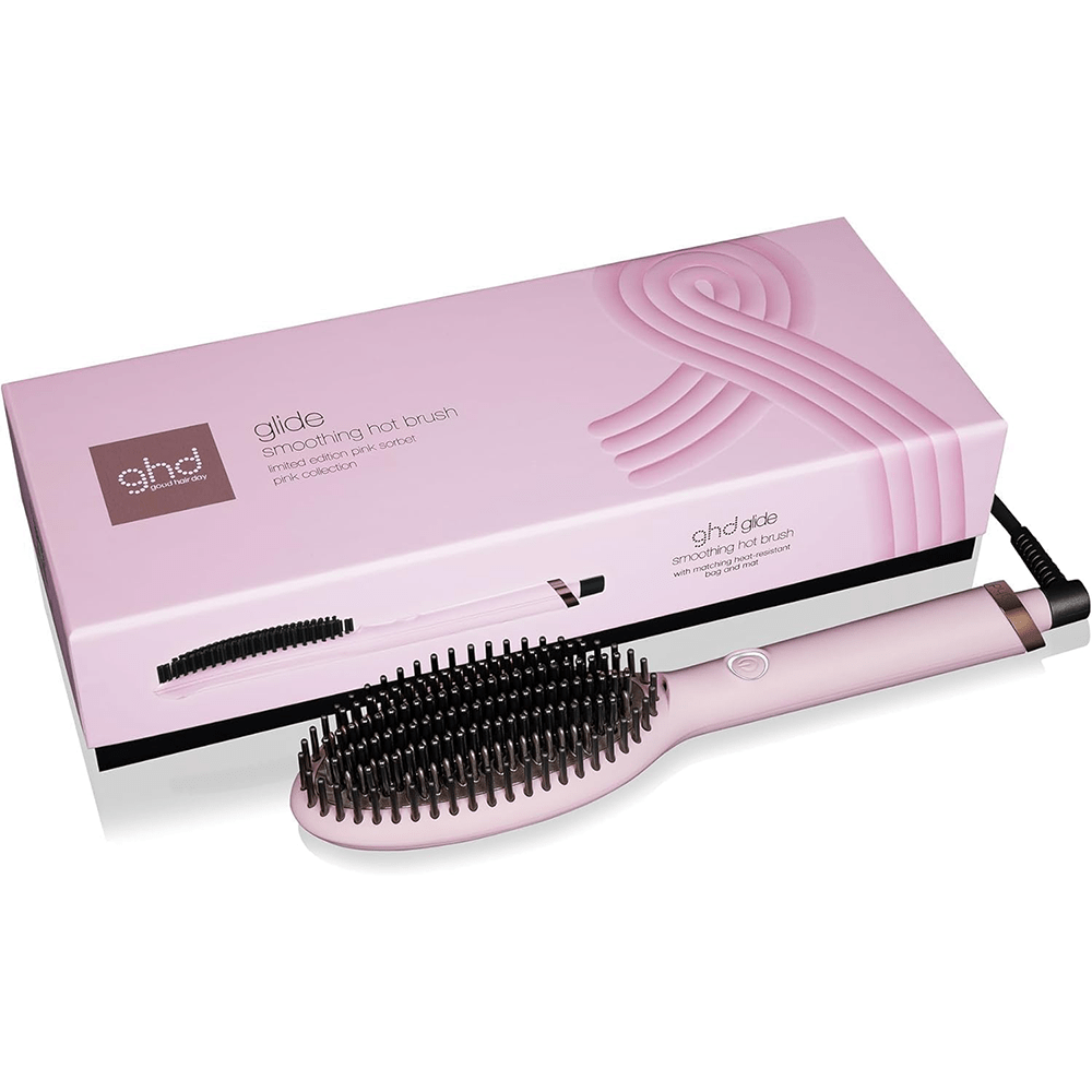 ghd Glide Hot Brush Pink Collection Professional Smoothing & Detangling Hot Brush