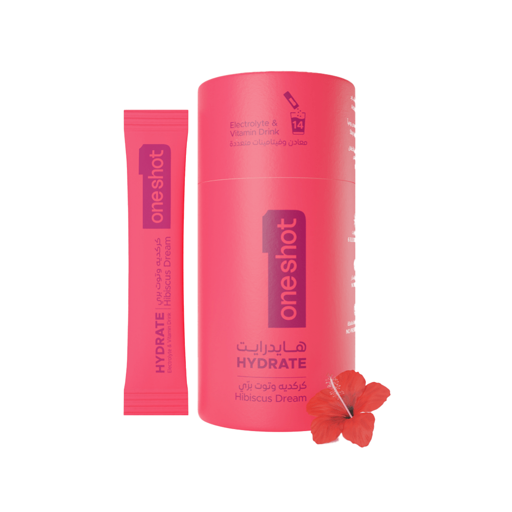 Oneshot Hydrate  Electrolyte & Vitamin Drink Mix  Hibiscus Dream (14 Sticks) — Oneshot