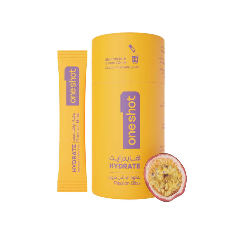 Oneshot Hydrate Electrolyte & Vitamin Drink Mix Passion Bliss (14 Sticks) — Oneshot