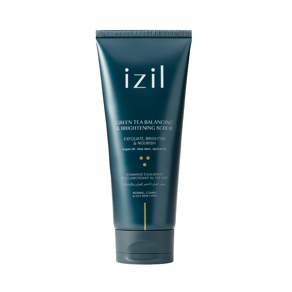 Izil Beauty Green Tea Balancing & Brightening Scrub 220g — Izil Beauty