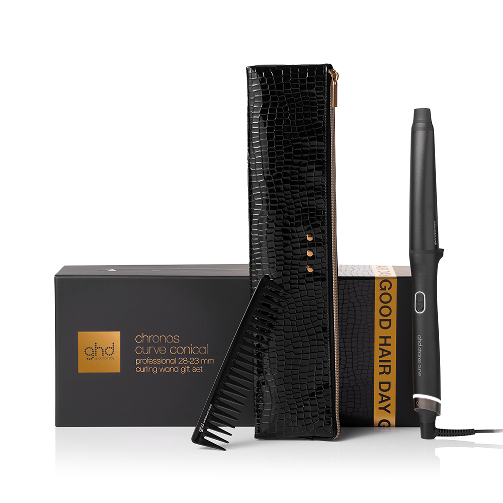 ghd Christmas Collection 25/26 Chronos Curling Wand + Hair Comb Gift Set