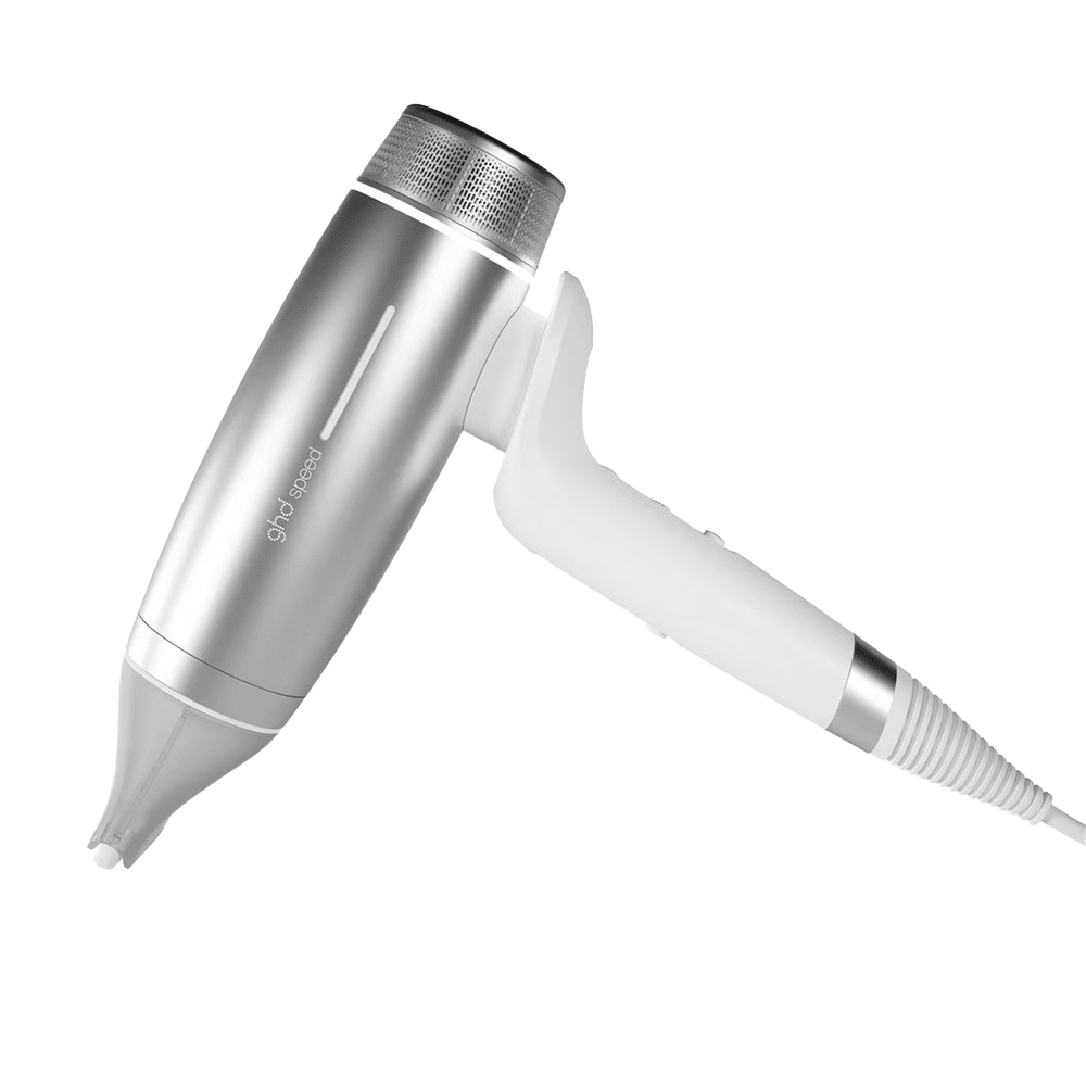 ghd Metallic Speed Ionic Hair Dryer White