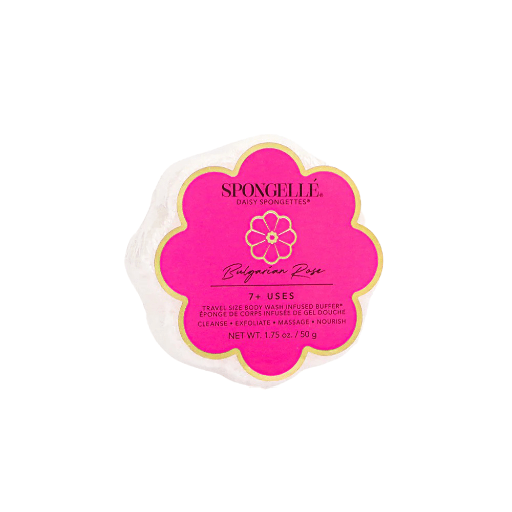 Spongelle Daisy Collection Bulgarian Rose Body Wash Infused Spongette 50 g (7+ Uses) — Spongelle