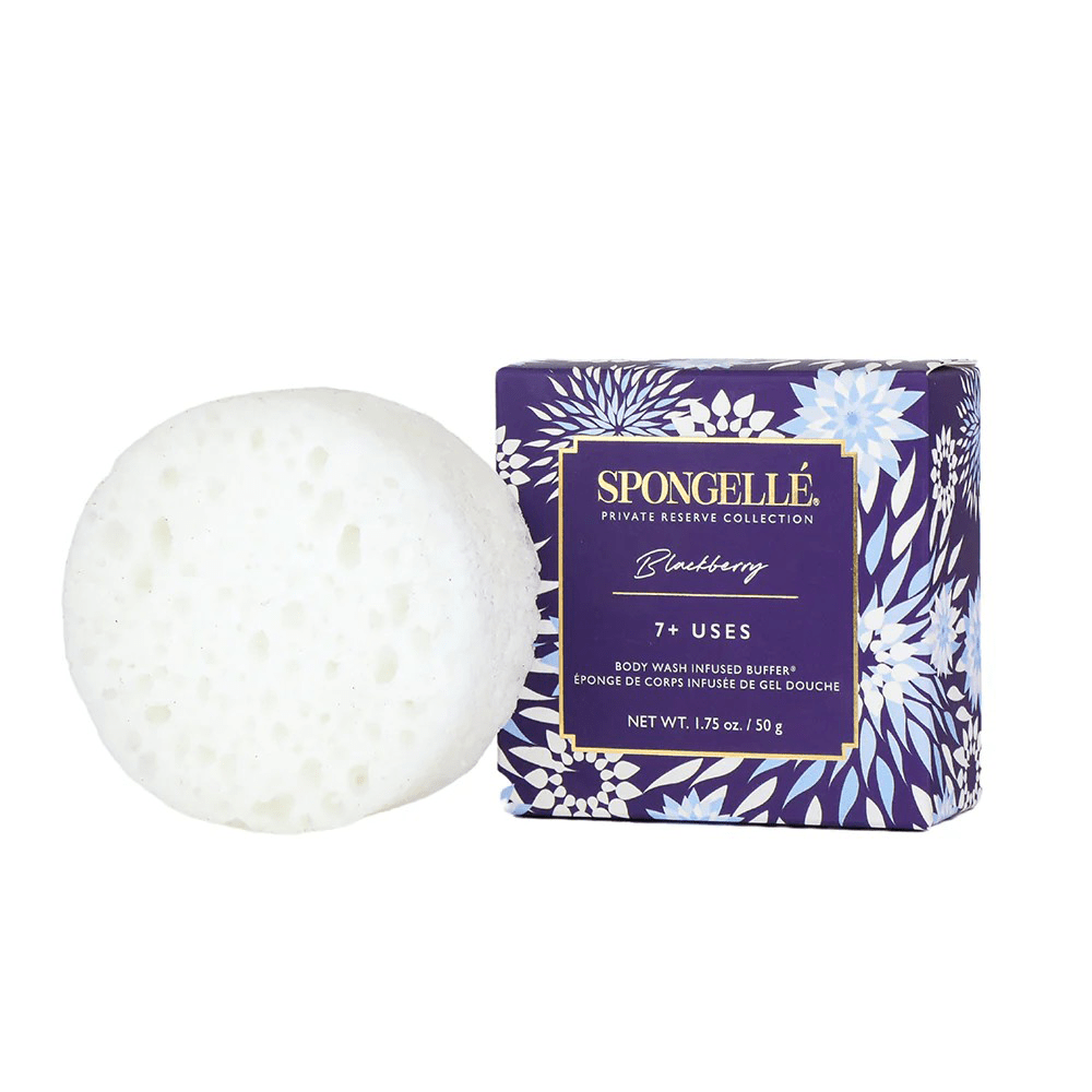 Spongelle Private Reserve Blackberry Flower Body Wash Infused Spongette 50 g (7+Uses) — Spongelle