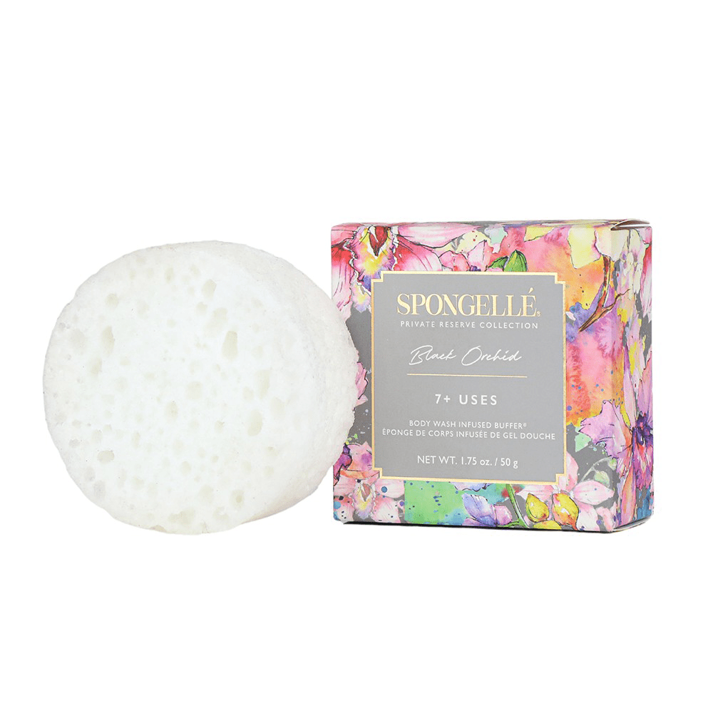 Spongelle Private Reserve Buffer Black Orchid Body Wash Infused Spongette 50 g (7+Uses) — Spongelle