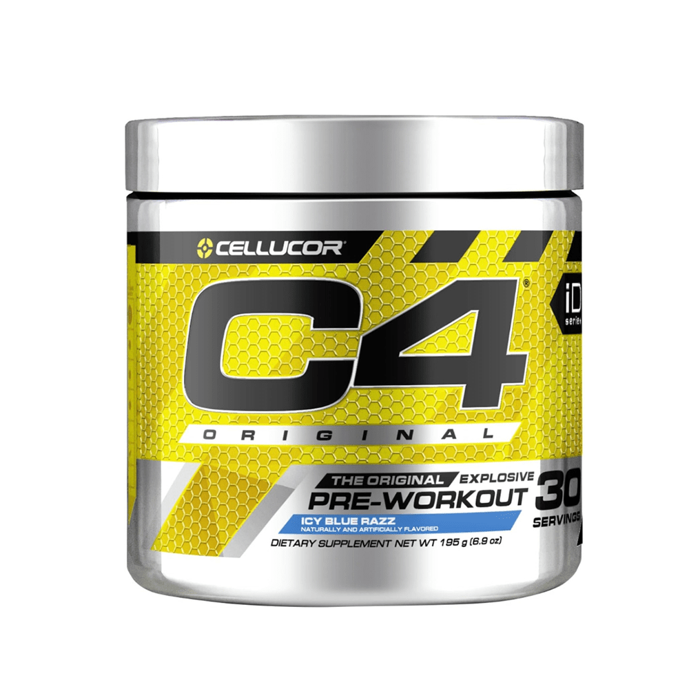 C4 Original Pre Workout Powder Icy Blue Razz Flavor – 30 Servings — C4