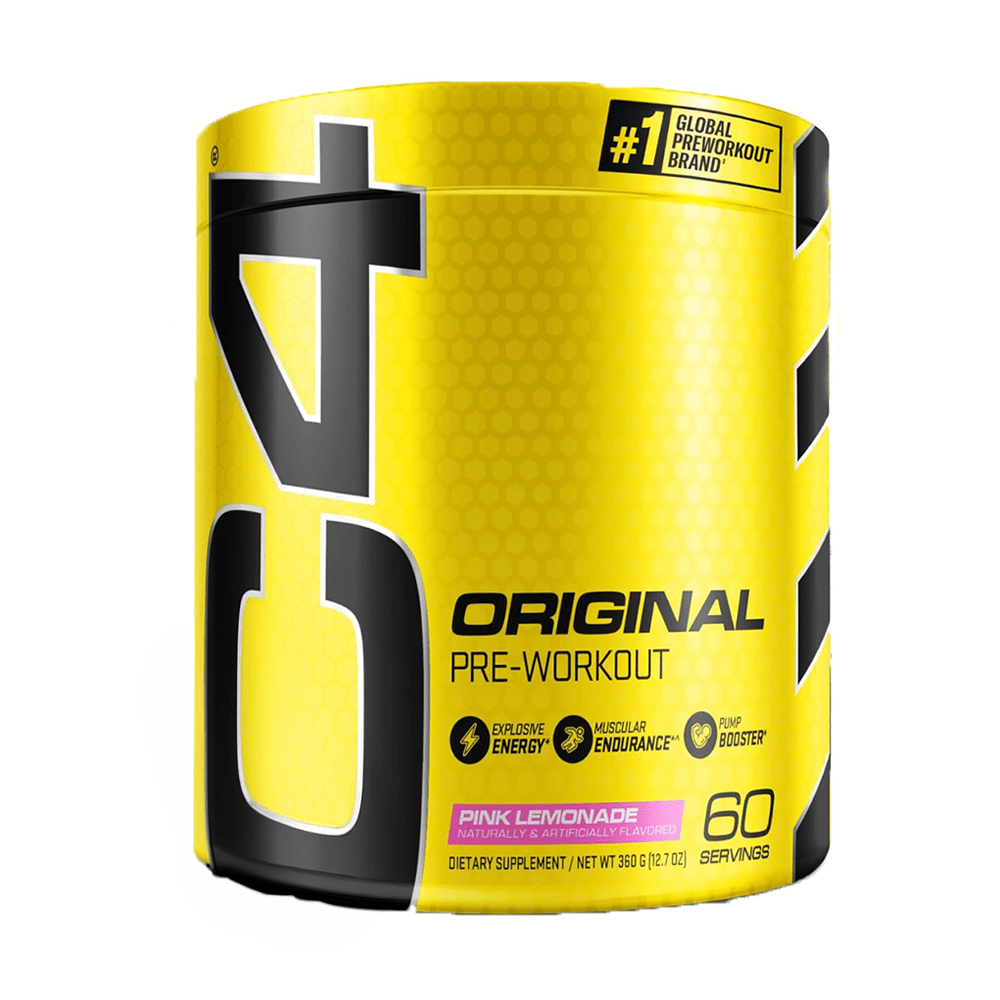 C4 Original Pre Workout Powder Pink Lemonade Flavor – 50 Servings — C4