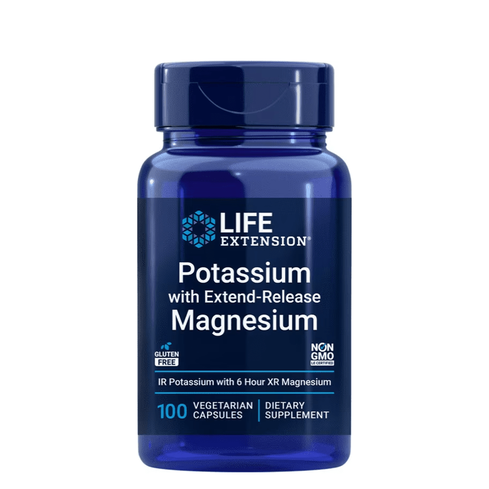 Life Extension Potassium with Extended-Release Magnesium – 100 Veg Caps — Life Extension
