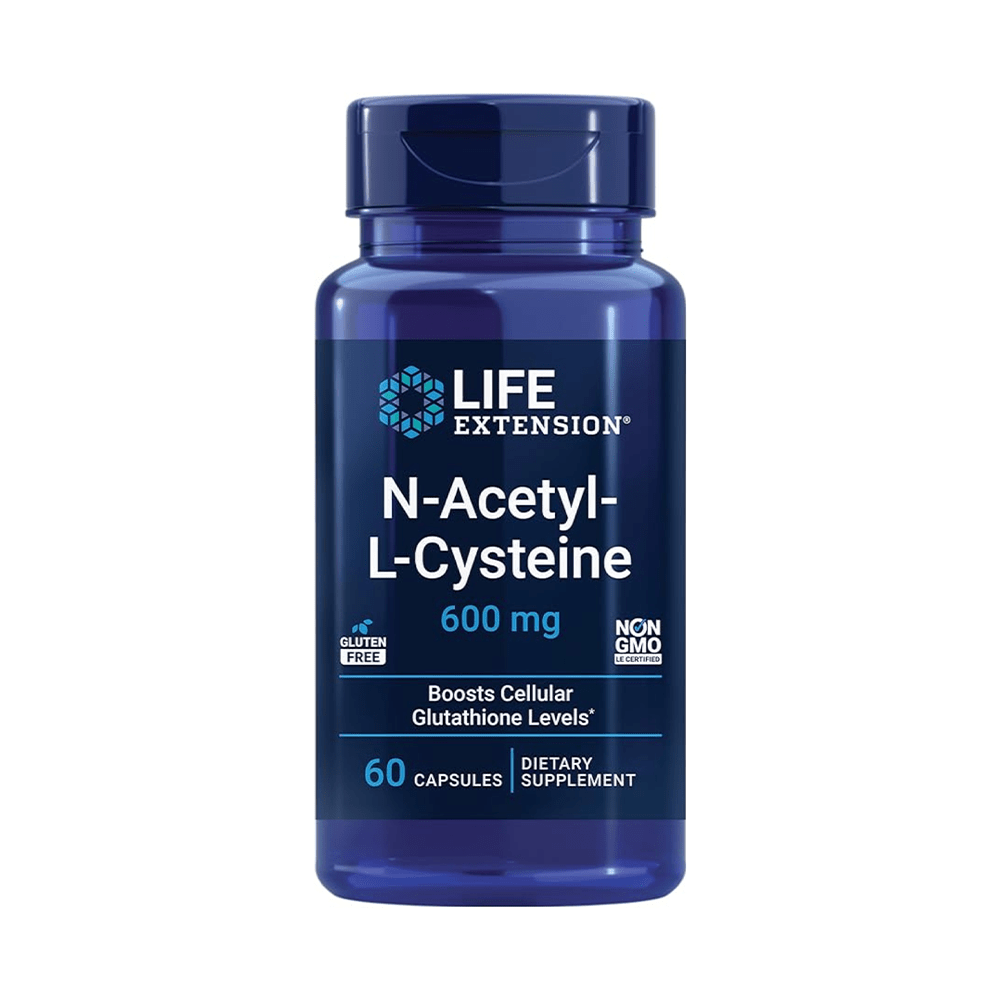 Life Extension N-Acetyl-L-Cysteine 600 mg – 60 Veg Caps — Life Extension