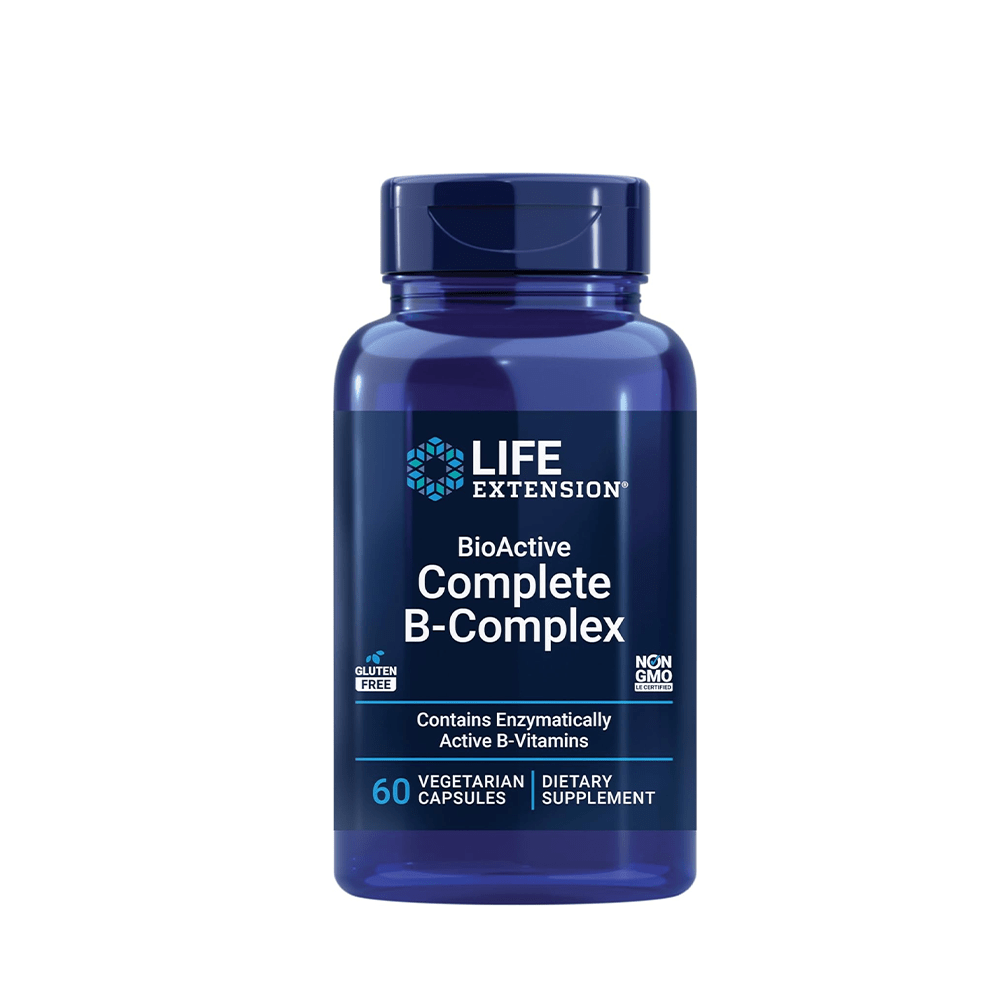 Life Extension Bioactive Complete B-Complex for Energy – 60 Veg Caps — Life Extension