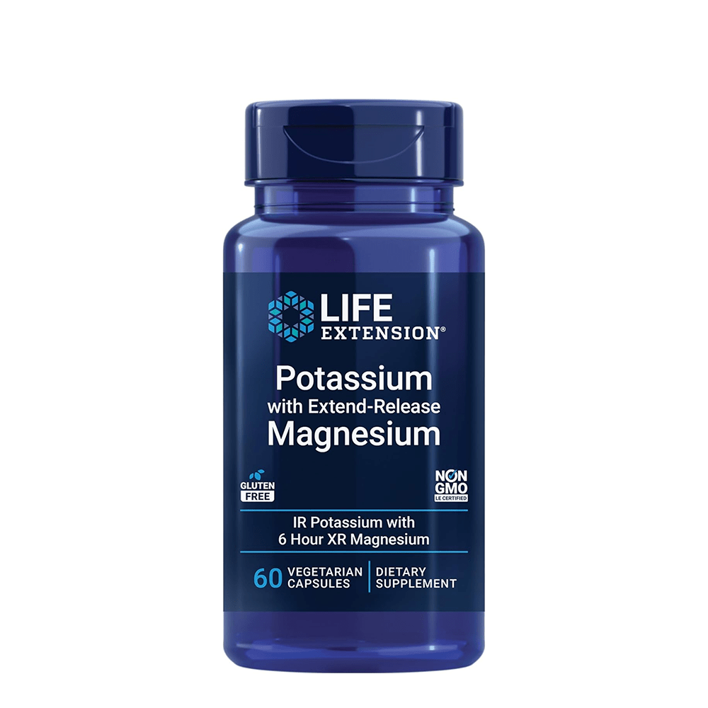 Life Extension Potassium with Extended-Release Magnesium – 60 Veg Caps — Life Extension