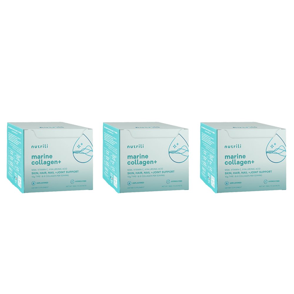 Nutrili Marine Collagen+ 15 Servings Unflavored 3 Pack Set — Nutrili