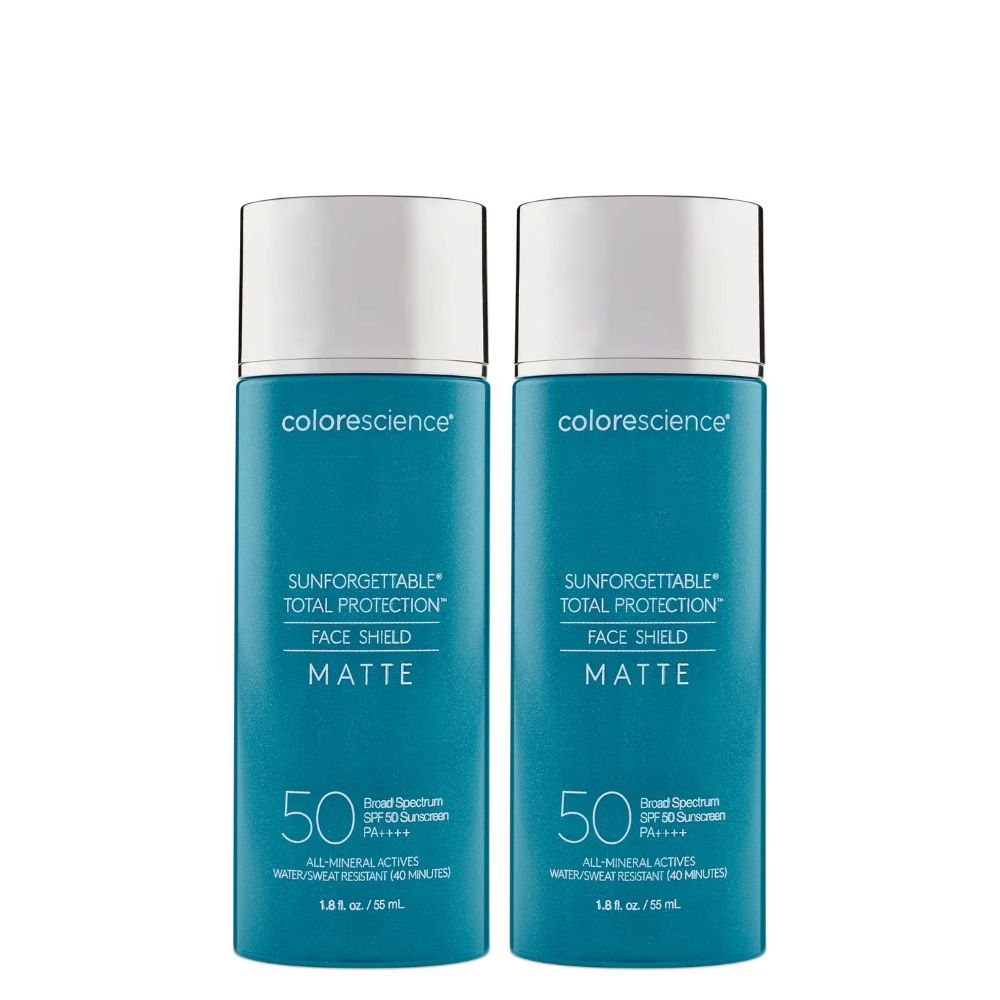Colorescience Sunforgettable Total Protection Face Shield Matte SPF 50 55ml 2 Pack Set — Colorescience