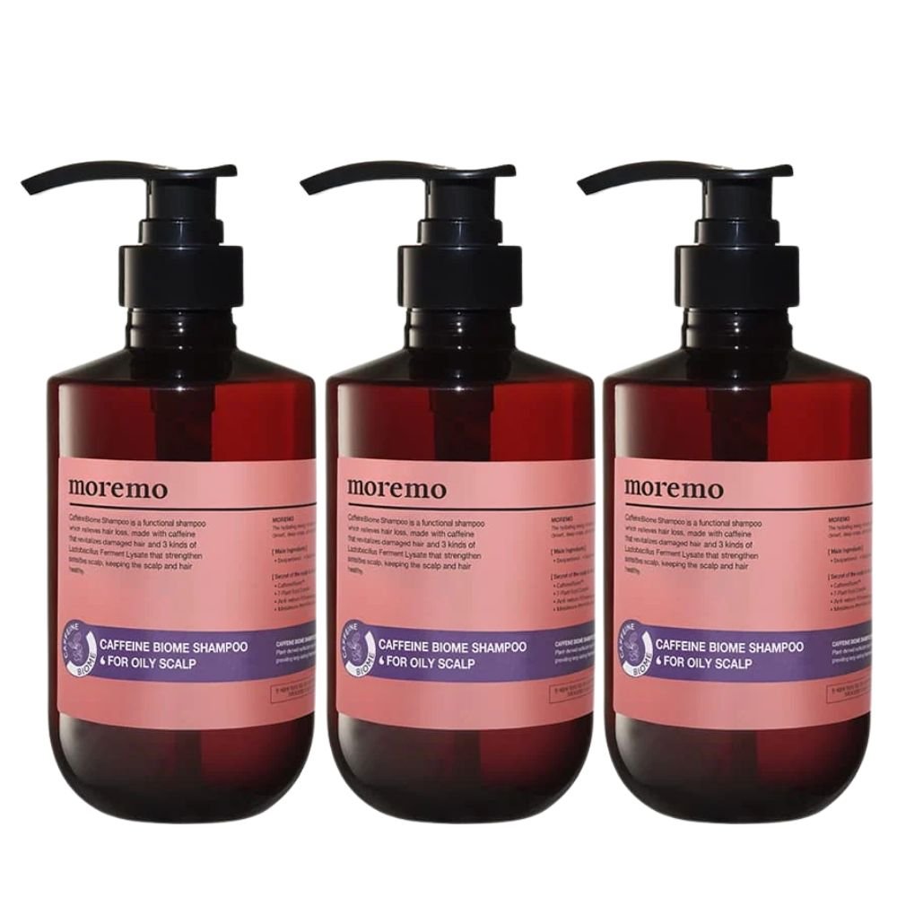 Moremo Caffeine Biome Shampoo For Oily Scalp 3 Pack Set — Moremo
