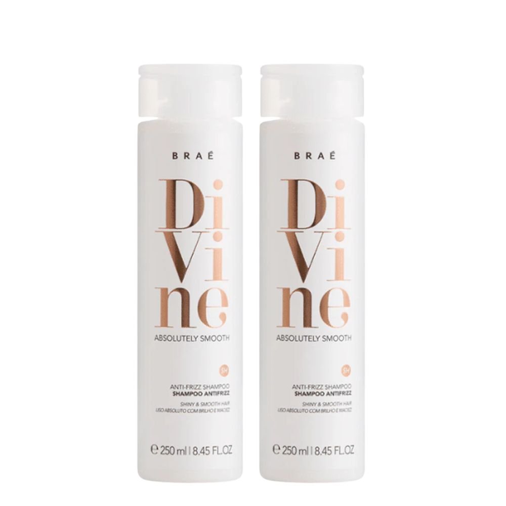 BRAÉ Divine Anti-Frizz Shampoo 250ml 2 Pack Set — Braé