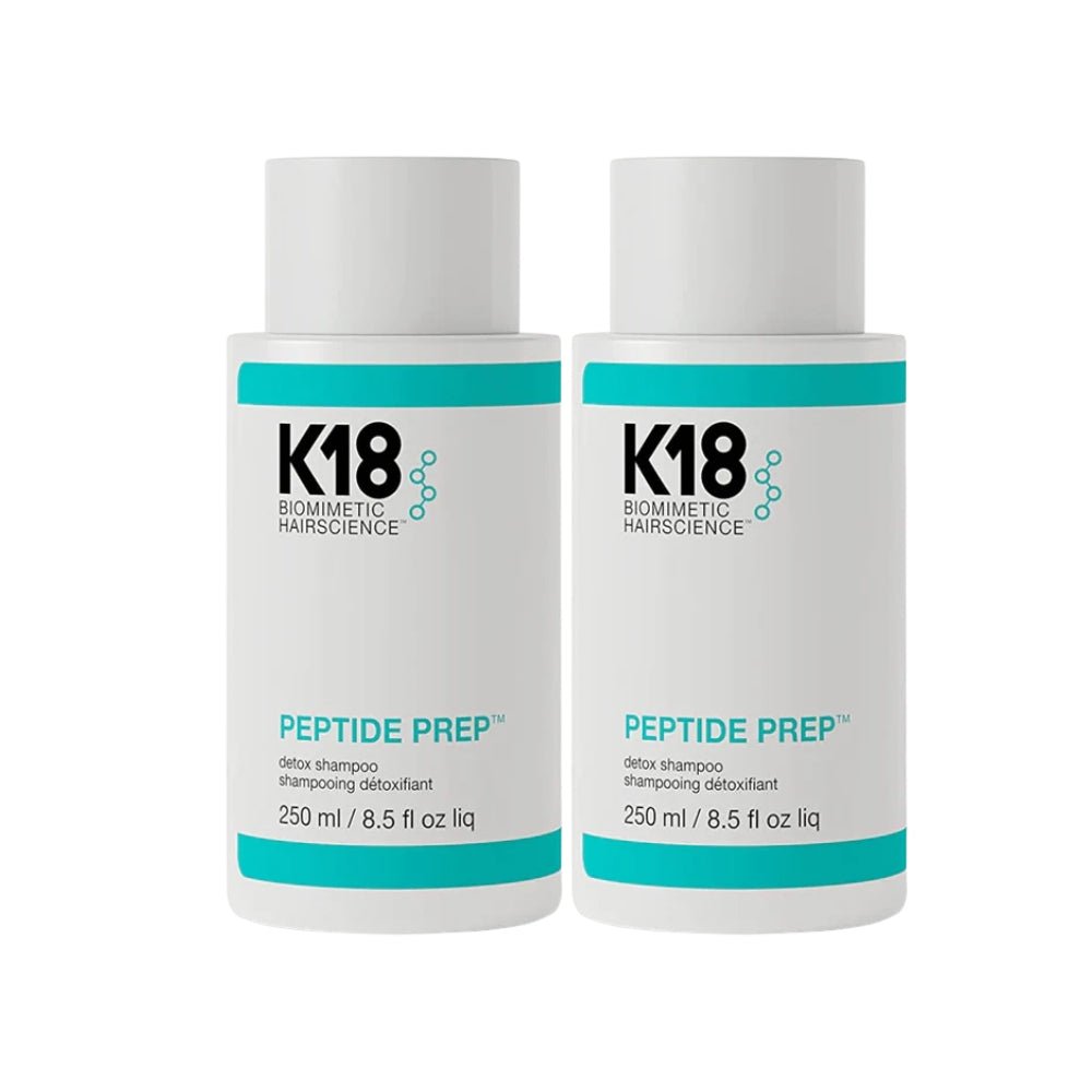 K18 PEPTIDE PREP Detox Shampoo 250ml 2 Pack Set — K18