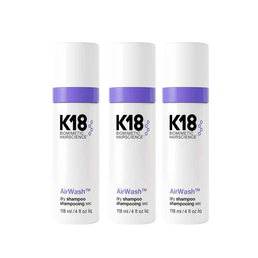 K18 Air Wash Dry Shampoo 118ml 3 Pack Set — K18