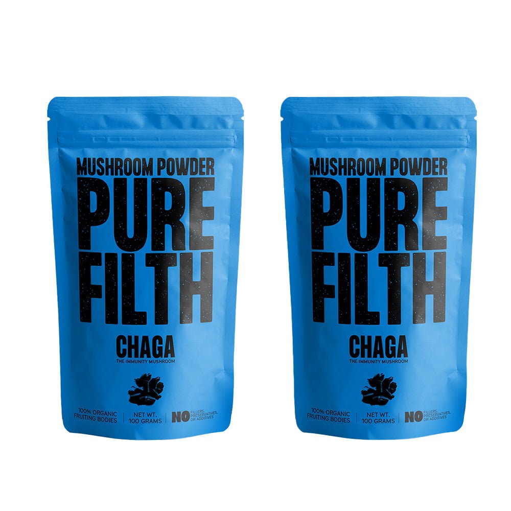 Pure Filth Chaga Mushroom Extract Powder 100g 2 Pack Set — Pure Filth