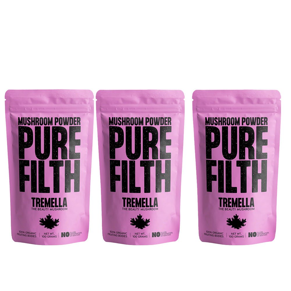 Pure Filth Tremella Mushroom Extract Powder 100g 3 Pack Set — Pure Filth