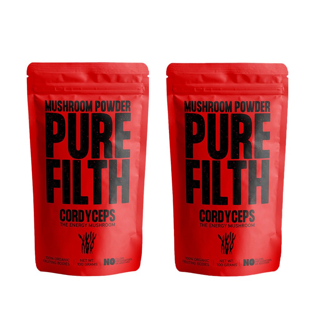 Pure Filth Cordyceps Mushroom Extract Powder 100g 2 Pack Set — Pure Filth