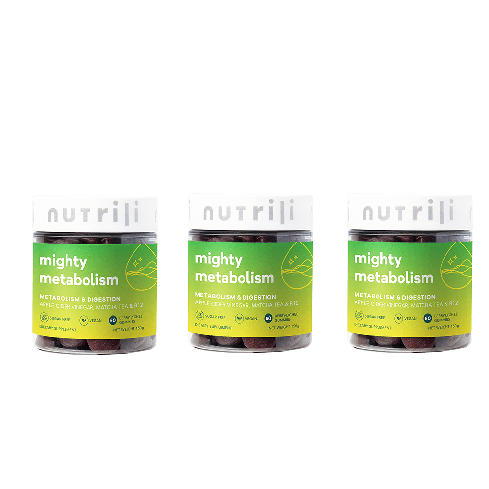 Nutrili Mighty Metabolism 60 Sugar Free Gummies 3 Pack Set — Nutrili